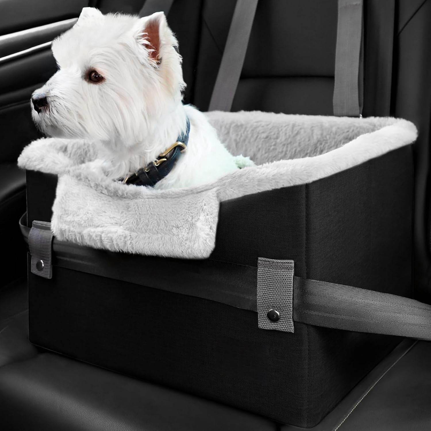 Portable Small Dog Car Seat Dog Booster Seat For Car With Clip-On Safety Leash Perfect For Small Pets Pet Products - ProTrendyz