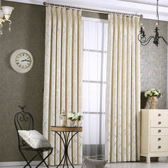 Solid Color Simple Modern Light Luxury Living Room Chenille Blackout Curtains - ProTrendyz