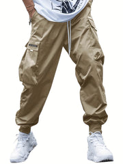 Multi-pocket Cargo Pants Men's Casual Hip-Hop Drawstring Trousers Outdoor Streetwear Sports Pant - ProTrendyz