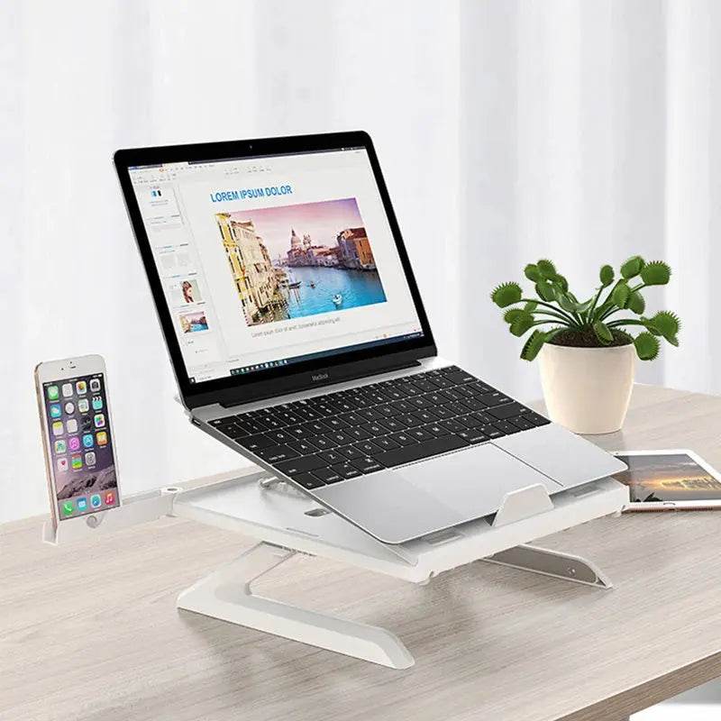New Laptop Stand Multifunctional Folding Lift Portable Laptop Stand Monitor Increase Rack Aluminum Alloy Base - ProTrendyz