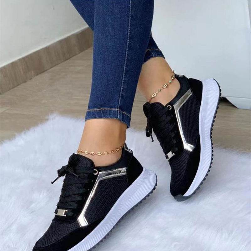 Women Sneakers Lace-up Sports Shoes - ProTrendyz