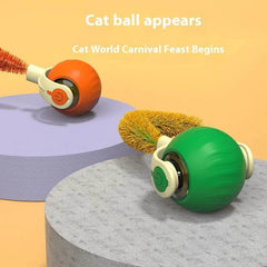 Pet Tug Ball Toy Motion-Activated Interactive Pets Cat Rolling Ball Toy With Bird Chirping Sound Pet Kitten Teaser Game Pet Products - ProTrendyz