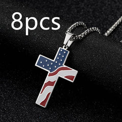 Flag Cross Necklace - ProTrendyz