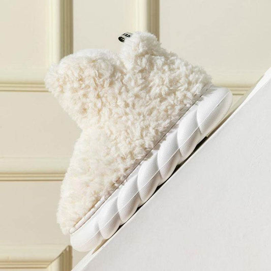 Winter Package Heeled Waterproof Home Indoor And Outdoor Wear Cute High Helper Cotton Slippers - ProTrendyz