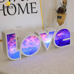 Valentines Day Decor LED LOVE Light Valentines Day Gift For Girlfriend Bithday Wedding Party Decoration Romantic Wedding Decor - ProTrendyz