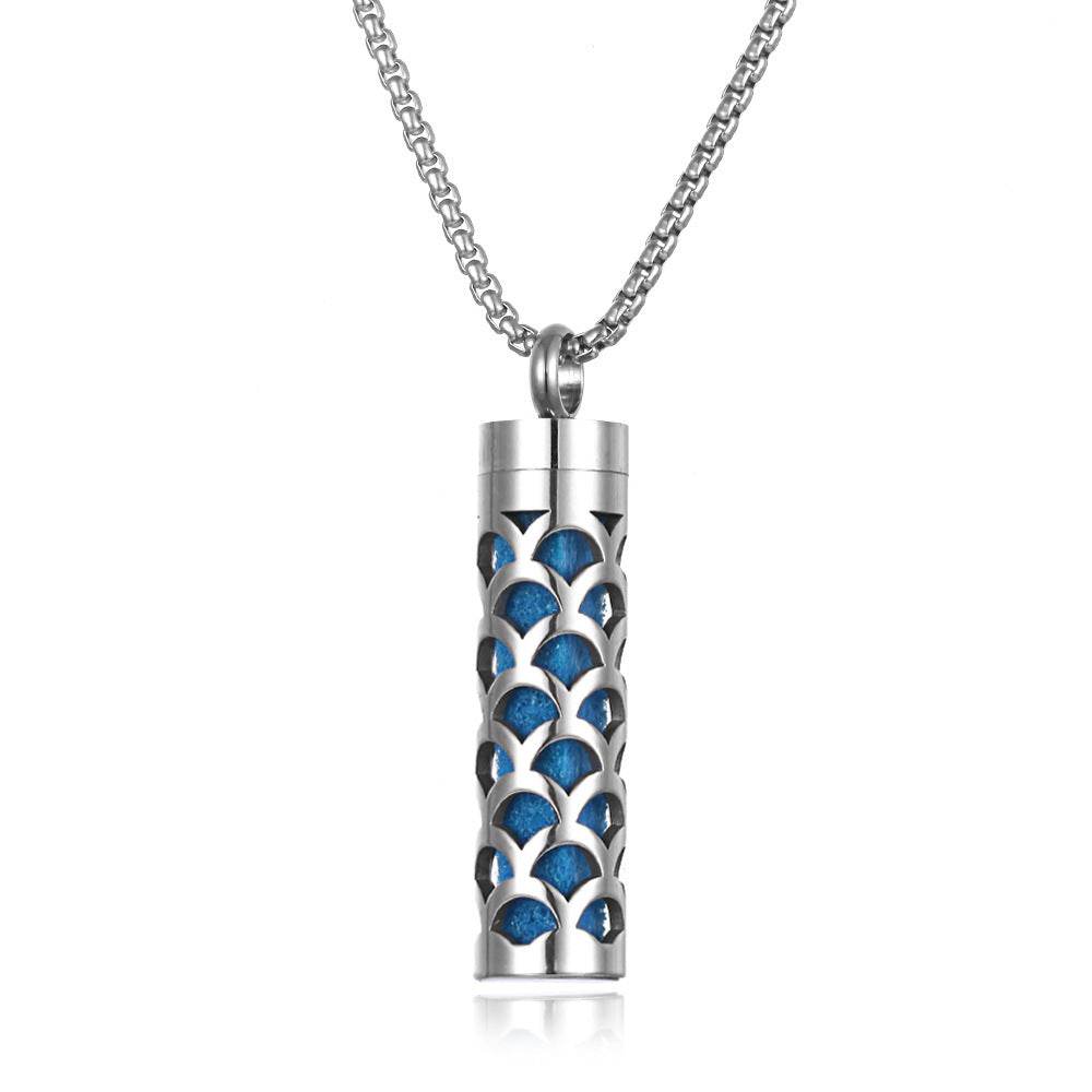 Aromatherapy Pendant Perfume Bottle Essential Oil Titanium Steel - ProTrendyz