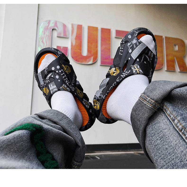 Men's Summer Outerwear Stylish Beach Platform Slippers - ProTrendyz