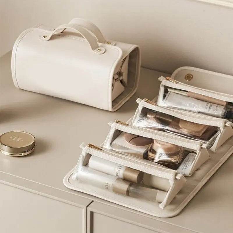 New Folding Cosmetic Bag Large Capacity Portable Handbag Waterproof Travel Storage Washing Bag For Women - ProTrendyz