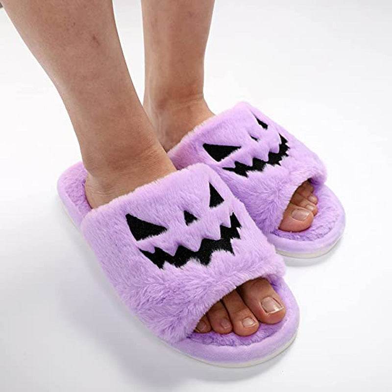 Halloween Shoes Winter Cute Warm Home Slippers Women - ProTrendyz