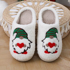 Cute Cartoon Santa Claus Home Slippers Couple Indoor Floor Bedroom Slipper Christmas Warm Shoes Women Men - ProTrendyz