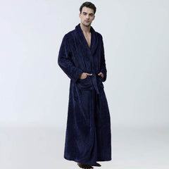 Men's Winter Coral Fleece Nightgown Homewear Thickened Pajamas - ProTrendyz