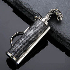 Creative Metal Keychain Lighter Wild Fire Ten Thousand Times Use Kerosene Lighters Gifts For Men - ProTrendyz