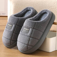 Men's Cotton Winter Household Woolen Thick Bottom And Warm Keeping Slippers - ProTrendyz