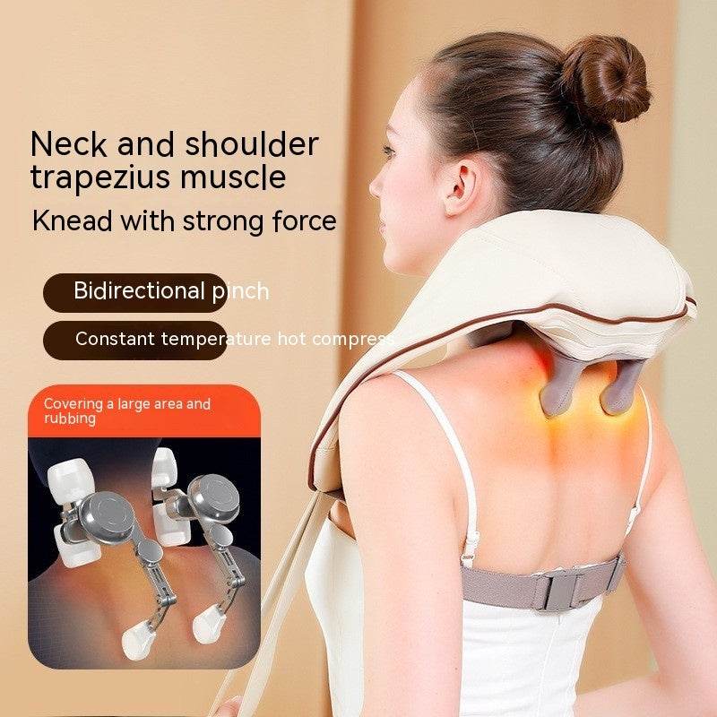 Home Kneading Hot Compress Shoulder And Neck Massager - ProTrendyz