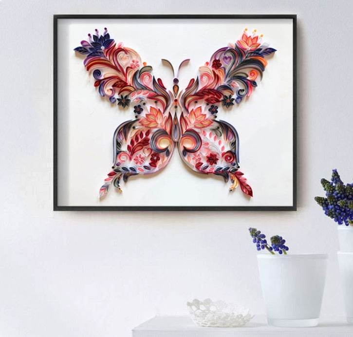 20 Inch Butterfly Quilling Illustration Material Pack Slot - ProTrendyz