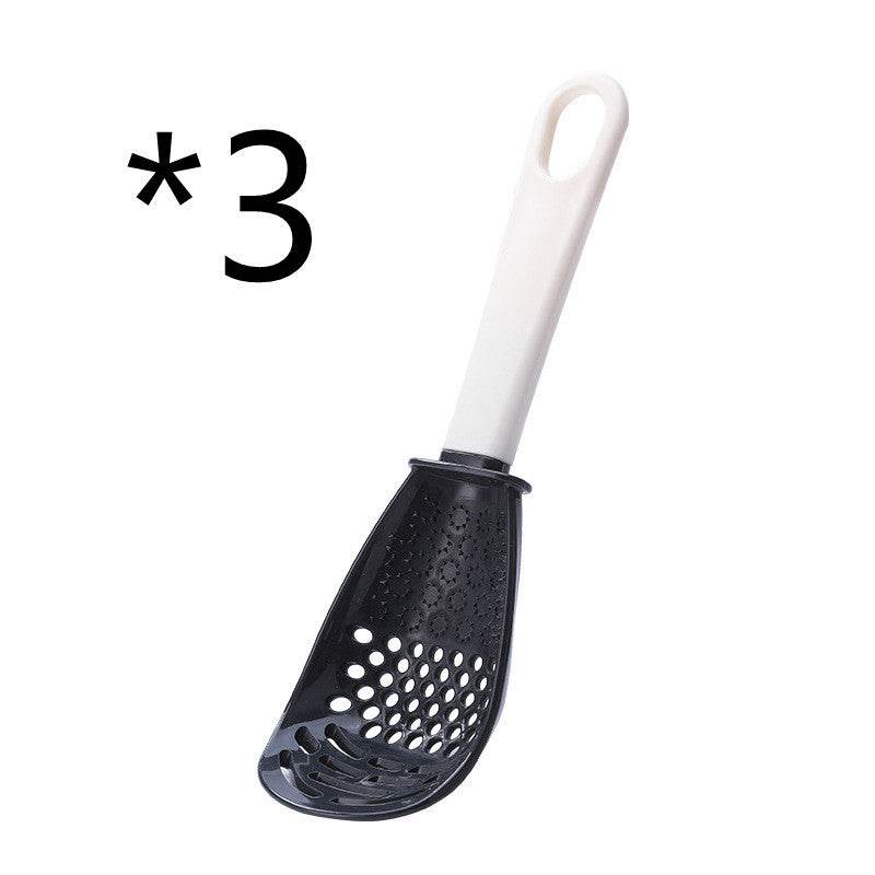 Multifunctional Slotted Spoon Grinding Cooking Spoon Mashed Auxiliary Food Ginger Garlic Spoon Press Potatoe Stir-frying Spatula Kitchen Gadget - ProTrendyz