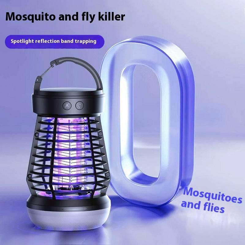2in1 Mosquito Killer Lamp Electric Fly Catcher USB Rechargeable Electric Mosquito Swatter Electric Fly Trap With Night Light S0S Emergency Light Mosquito Killer Terrace Camping - ProTrendyz