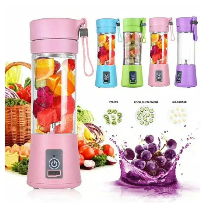Portable Blender With USB Rechargeable Mini Kitchen Fruit Juice Mixer Home Simple Portable Electric Mini Juicer - ProTrendyz