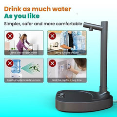 Added Extension Tupe Water Dispenser Automatic Water Bottle Desktop Rechargeable Water Dispenser With Stand - ProTrendyz