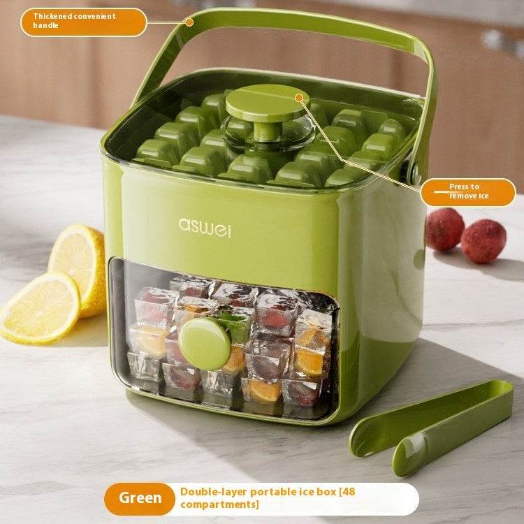 Large Capacity Ice Storage Household Food Grade Pressing Ice Cube Mold Ice Maker - ProTrendyz