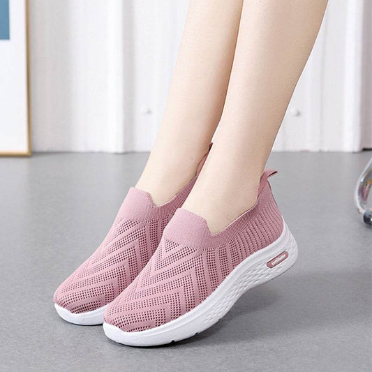 Casual Mesh Shoes Sock Slip On Flat Shoes For Women Sneakers Casual Soft Sole Walking Sports Shoe - ProTrendyz