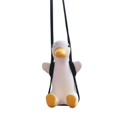 Car Pendant Cute Anime Little Duck Swing Auto Rearview Mirror Hanging Ornaments Interior Decoraction Accessories For Girls Gifts - ProTrendyz