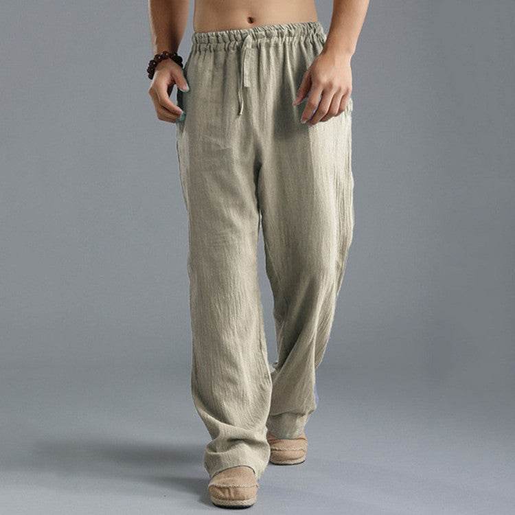 Men's Breathable Linen Loose Casual Sports Pants - ProTrendyz