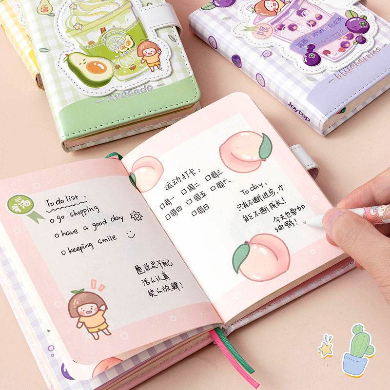Cute Magnetic Buckle Notebook Girl Heart Hand Ledger - ProTrendyz