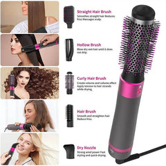 Professional 5 In 1 Hair Dryer Brush Dryer And Straightening Brush Electric Hair Styling Tool Automatic Hair Curler Beauty Supplies Gadgets - ProTrendyz