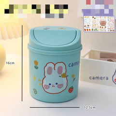Desktop Trash Can Desk Organizer Bucket Office Mini Bear Trash Can - ProTrendyz
