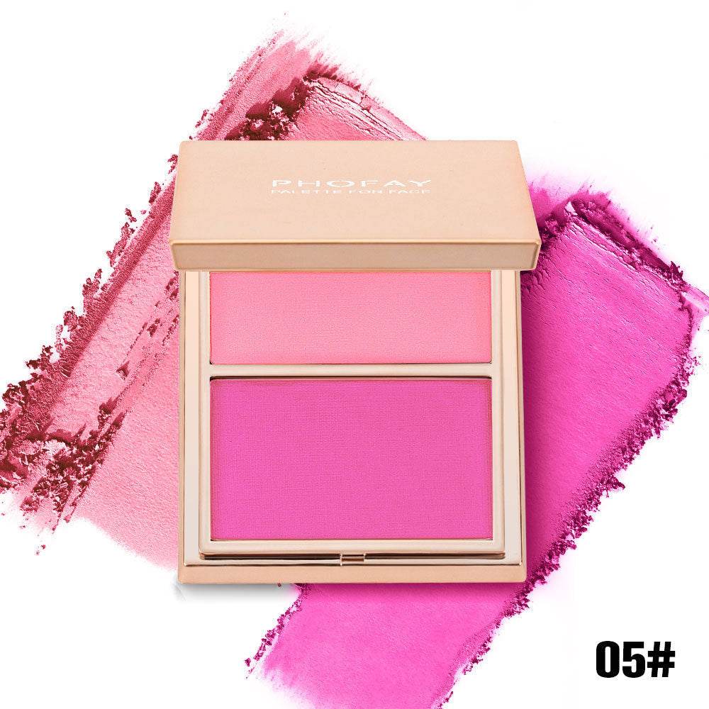 PHOFAY Double-Take Cream & Powder Blush Duo - ProTrendyz