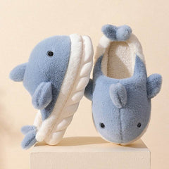 Shark Slippers Soft Sole Furry Shoes Home Bedroom Slippers Women - ProTrendyz