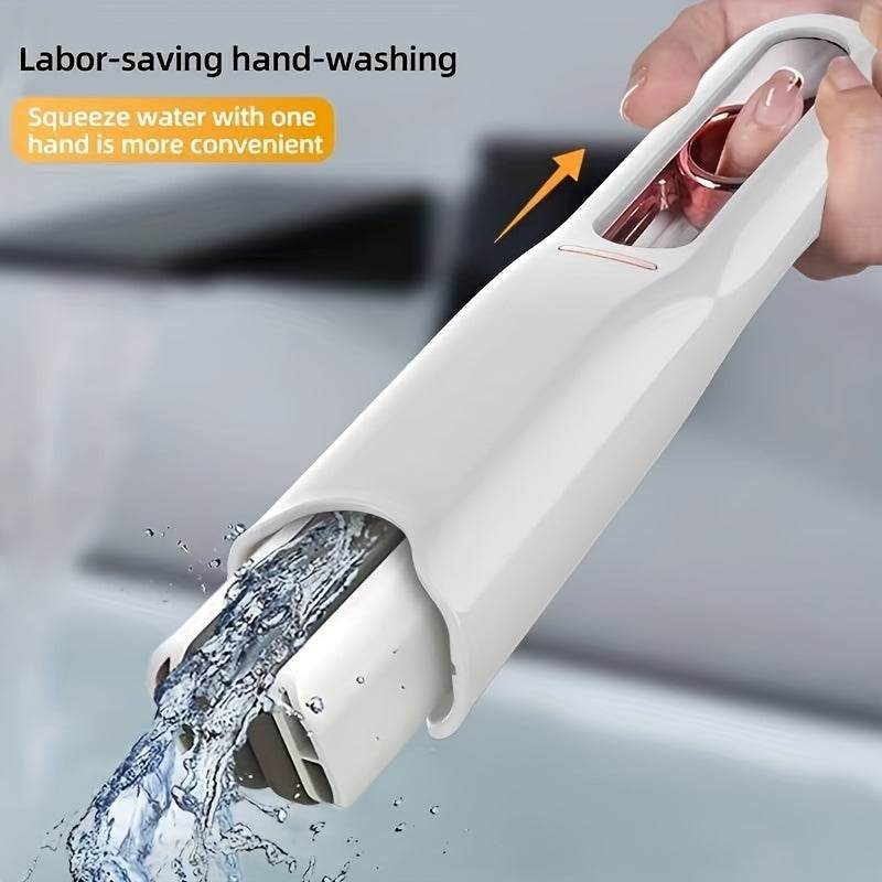 New Portable Self-NSqueeze Mini Mop, Lazy Hand Wash-Free Strong Absorbent Mop Multifunction Portable Squeeze Cleaning Mop Desk Window Glass Cleaner Kitchen Car Sponge Cleaning Mop Home Cleaning Tools - ProTrendyz