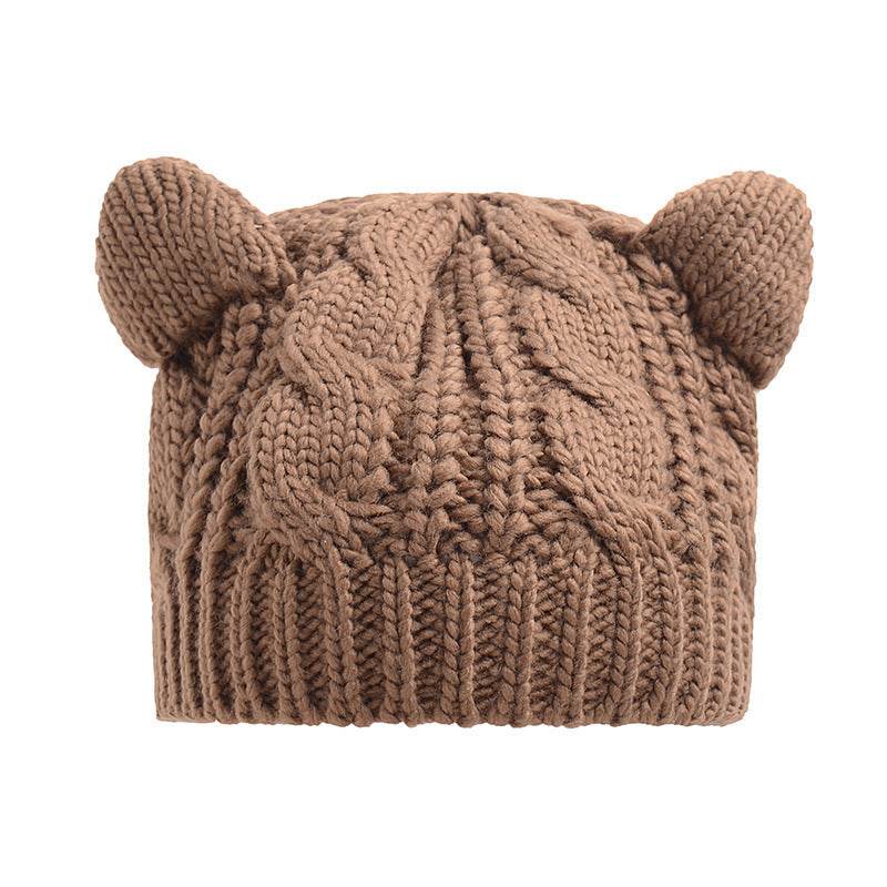 Hand Made 3D Cute Knitted Cat Ear Beanie For Winter - ProTrendyz
