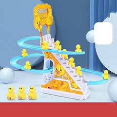 Little Duck Climbing Stairs Toy Little Penguin Automatic Ladder Light - ProTrendyz