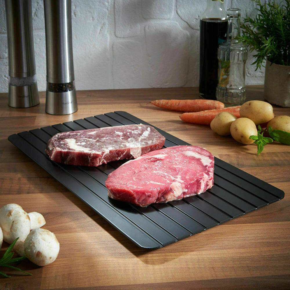 Fast Defrost Tray Fast Thaw Frozen Food Meat Fruit Quick Defrosting Plate Board Defrost Tray Thaw Master Kitchen Gadgets - ProTrendyz