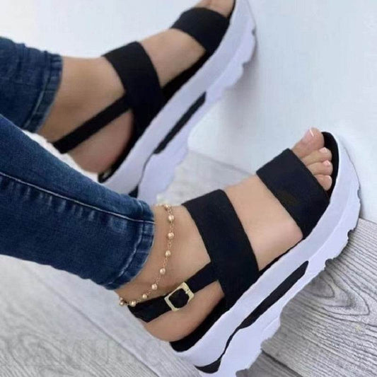 Women's Shoes Casual Buckle Platform Sandals Summer Fashion - ProTrendyz