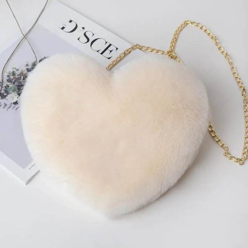 Love Bags For Women Plush Chain Shoulder Bags Valentine's Day Party Bag US - ProTrendyz