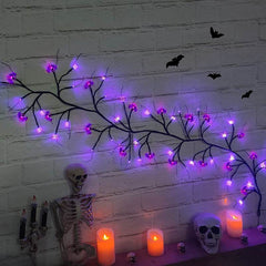 Halloween LED Willow Vine String Light Cool Cartoon Bat Pumpkin Decoration For Indoor Outdoor Party House Decor - ProTrendyz