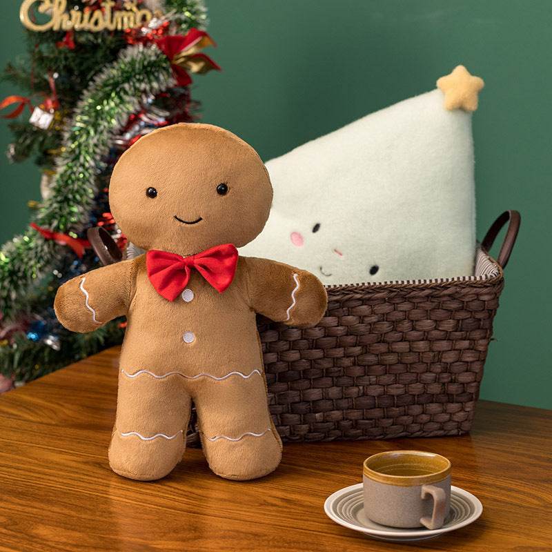 Christmas Gingerbread Man Igloo And Christmas Tree Plush Toy - ProTrendyz