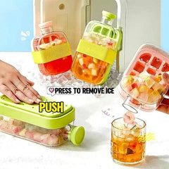 One-Click Molding Cooling Cup,Instant Ice Maker,Zero-Contact Design,Straw Included,Curling Mold,Portable & Stylish Chilled Drink - ProTrendyz