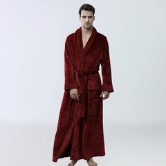 Men's Winter Coral Fleece Nightgown Homewear Thickened Pajamas - ProTrendyz
