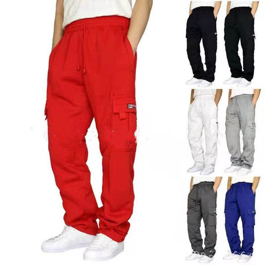 Men Pants Sweatpants Stretch Elastic Waist Jogger Sports Pants Drawstring Trousers Fashion Mens Clothing - ProTrendyz
