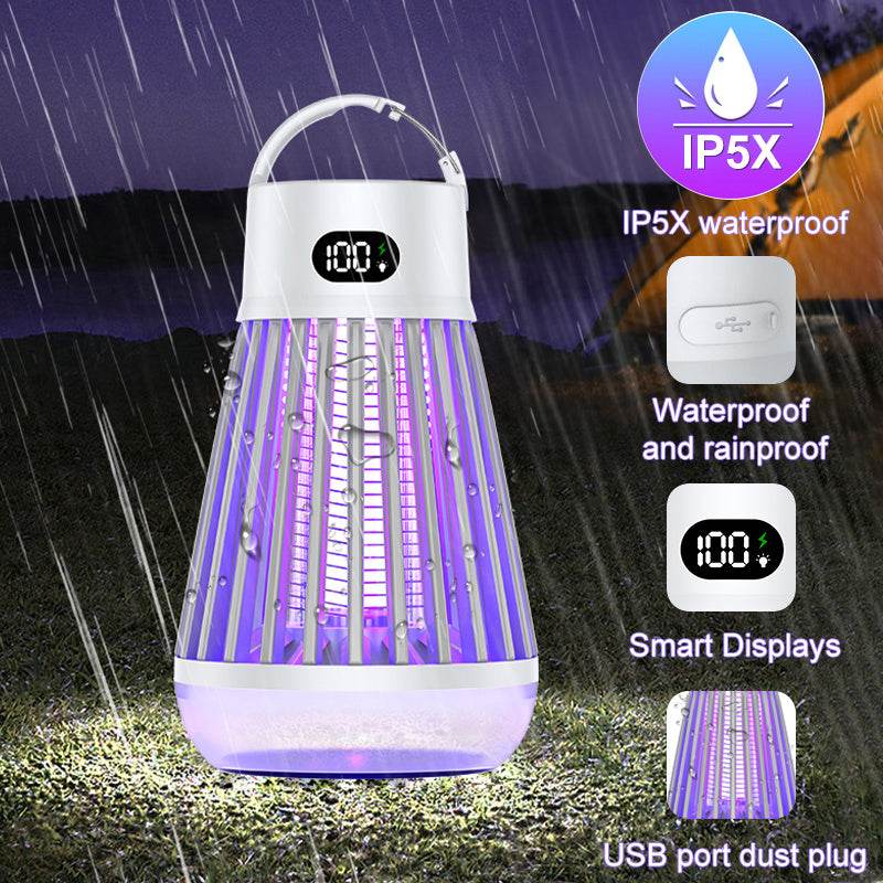Digital Display Mosquito Killer Lamp Electric Shock Mosquito Trap Light Radiationless Insect Repellent Trap For Bedroom Outdoor Summer Gadgets - ProTrendyz