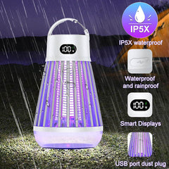 Digital Display Mosquito Killer Lamp Electric Shock Mosquito Trap Light Radiationless Insect Repellent Trap For Bedroom Outdoor Summer Gadgets - ProTrendyz