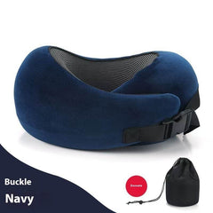 Soft Memory Foam Travel Neck Pillow U Shape Adjustable Support Comfortably Sleeping On Plane Car Office Noon Break - ProTrendyz
