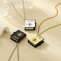 Stainless Steel Necklaces For Men Women Cross Bible Verses Pendant Christian Jesus Baptism Gifts Fashion Jewelry - ProTrendyz