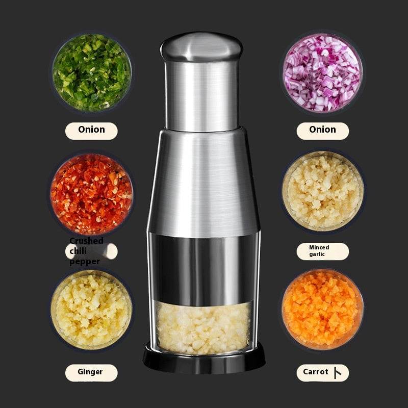 Garlic Crusher Onion Chopper Multipeler Vegetables Chopper Manual Garlic Press Machine Garlic Squeezer Kitchen Gadget - ProTrendyz