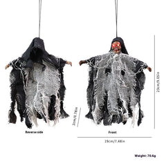 Halloween Hanging Ghost Iron Chain Glowing Skull Decorative Ornaments