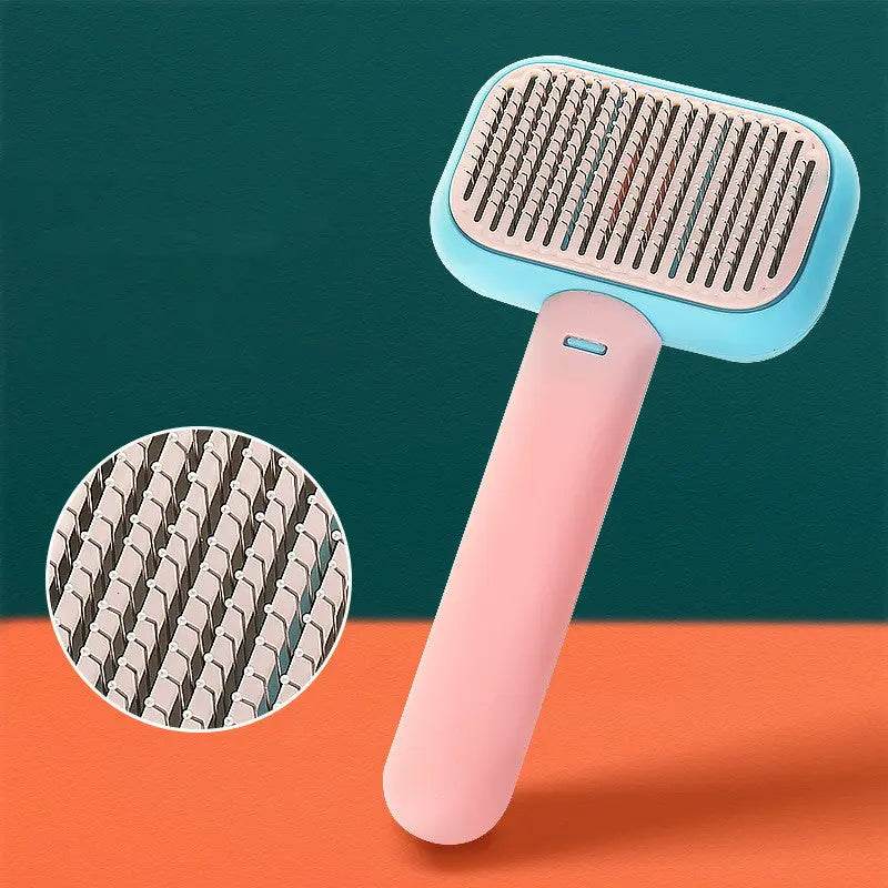 New Pet Cat Dog Hair Brush Hair Massage Comb Open-Knot Brush Grooming Cleaning Tool Stainless Steel Comb - ProTrendyz